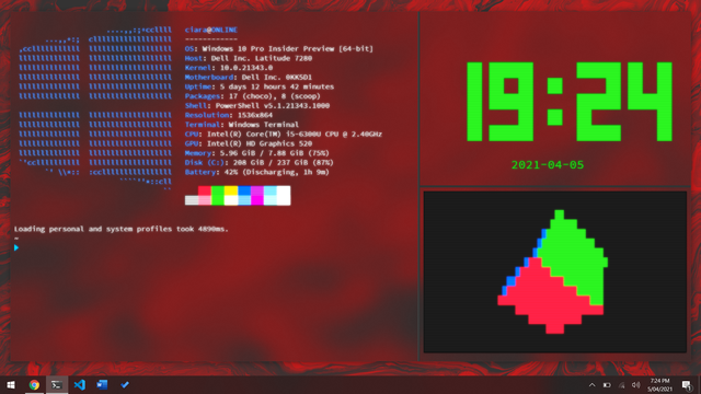Windows Terminal with acrylic is so pretty utoddj7cqbr61.png