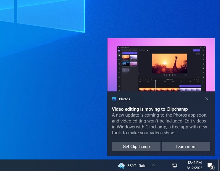 Microsoft is replacing Windows 10’s Video Editor with web-based Clipchamp Video-editor-sunset-warning.jpg