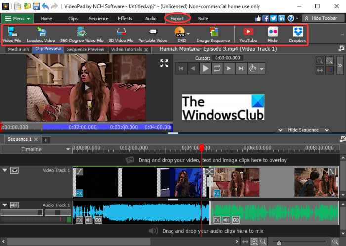 How to add Cartoon effect to videos in Windows 11/10 videopad_add-cartoon-effect-to-videos-Windows-11-10-4.png