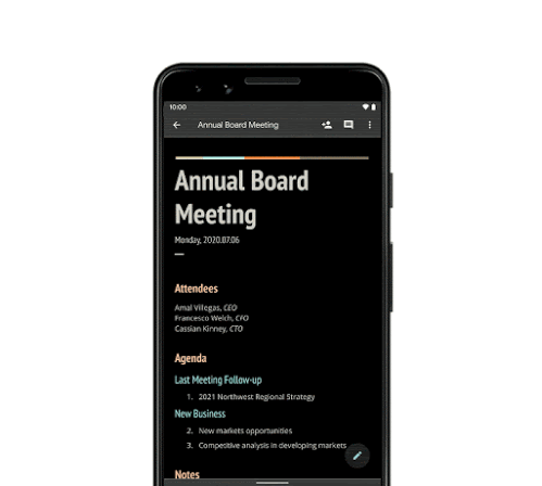 Dark theme now available for Google Chat on Android and iOS view%2Bin%2Blight%2Btheme%2Bdocs%2Beditors.gif