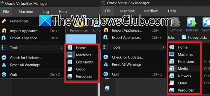 Virtual Media Manager not showing in VirtualBox virtual-media-manager-missing.jpg