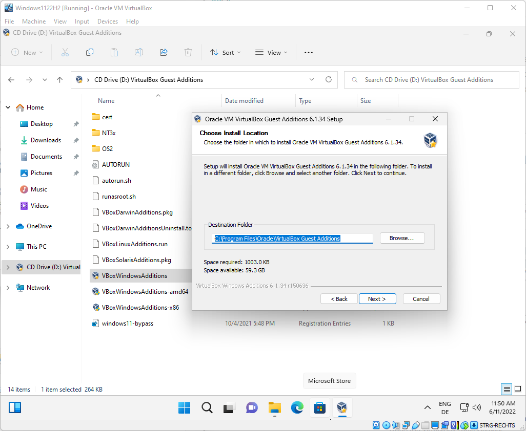 How to change the Windows screen size in VirtualBox? virtualbox-guest-additions-installation-folder.png