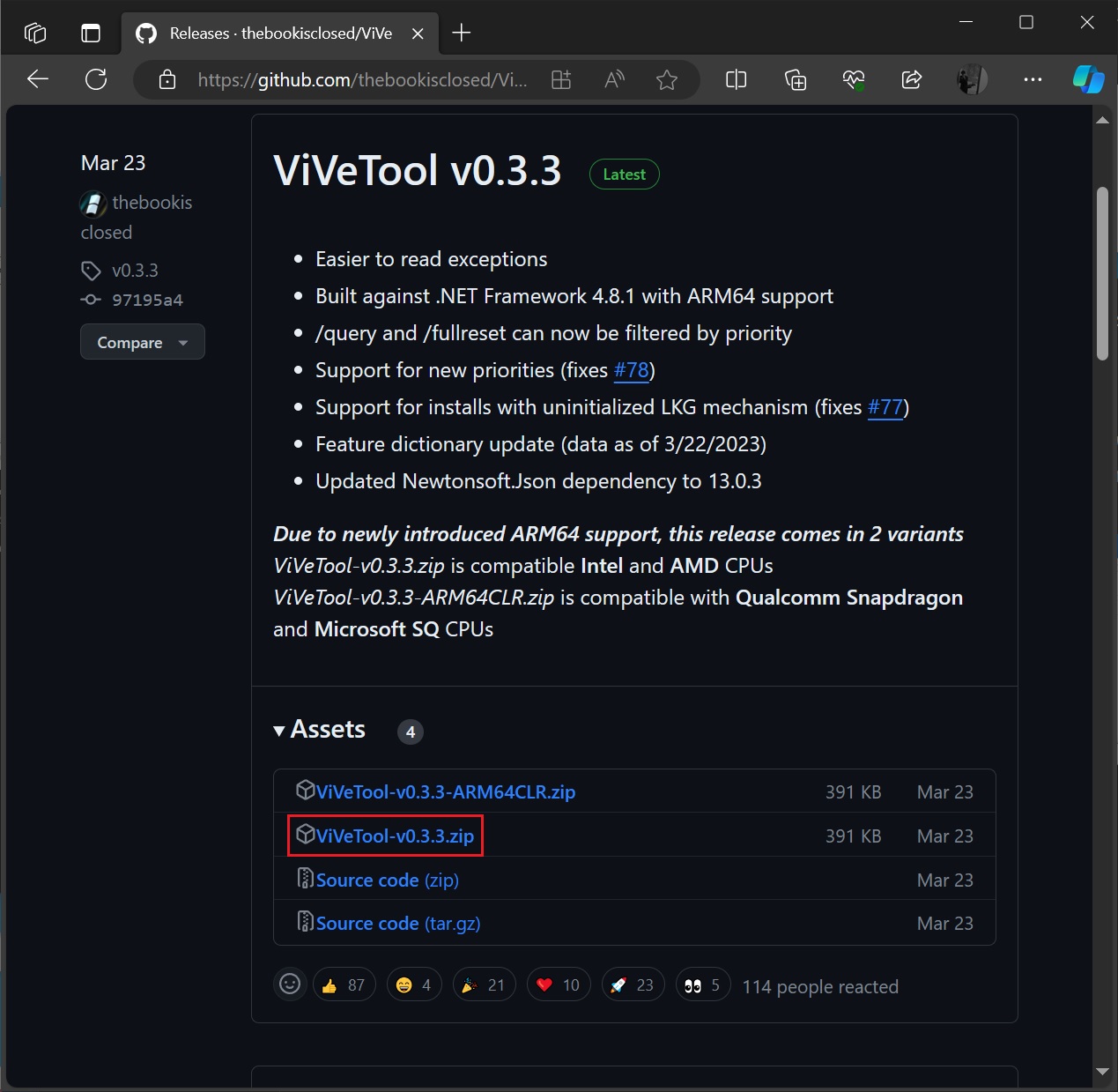 How to enable Microsoft Copilot on Windows 10 ViveTool-on-Github.jpg