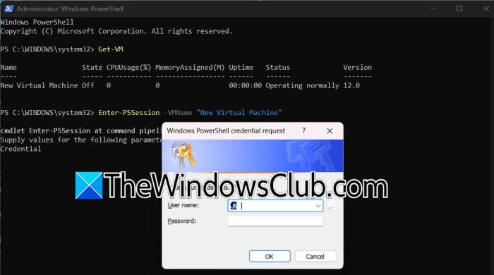 PowerShell Direct not working in Hyper-V vm-connect.jpg