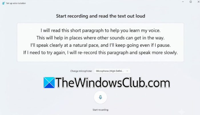 Voice Isolation not working in Voice Access in Windows 11 voice-isolation-set-up.png