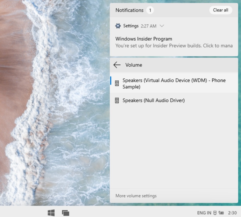 A closer look at Microsoft’s new Action Center on Windows 10X Volume-settings.jpg