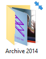 blue arrows in top right corner of every folder and  file icon ???? vPxo9.png