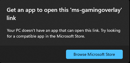 Error Message related to Xbox Game Bar "ms-gamingoverlay". vsLodVivEWa8O4d99ZZLepNcei%2FarA8YOzqYJ0y3uCSWvv7aBbRZWG%2FsUM%2BBO5GlovjJdN3xPC7zK3qprvcJodc%3D.png