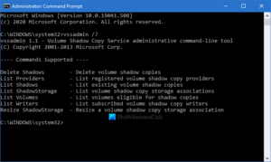 How to use Vssadmin command-line to manage VSS in Windows 10 vssadmin-300x179.png