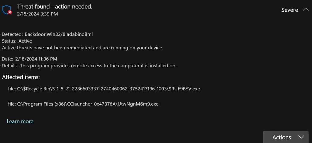 Windows defender detecting threats I have deleted VvFBo7l1Oi29rpgRj3QTzjJVtQlaZ2kScGVHsCxyNEVGSxrAqGVUZgZTJHg5ljfbv3d%2BUV9q%2Fe1E0IhC4yyG%2BNs%3D.jpg