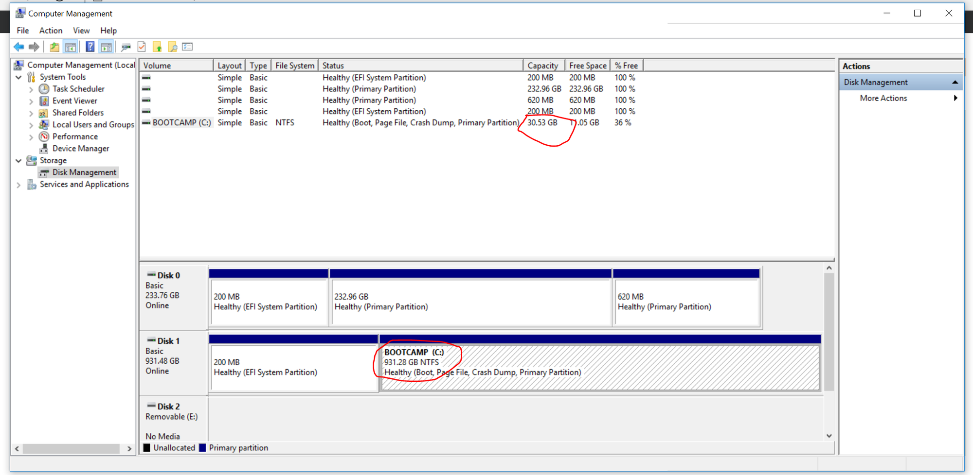 unable to free disk space after borked app install w0LEJ.png