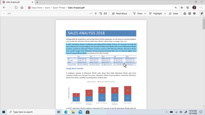 New shopping features for Microsoft Edge and Bing W10_20H1_Laptop_Edge_PDF-Notes_16x9_en_US.gif