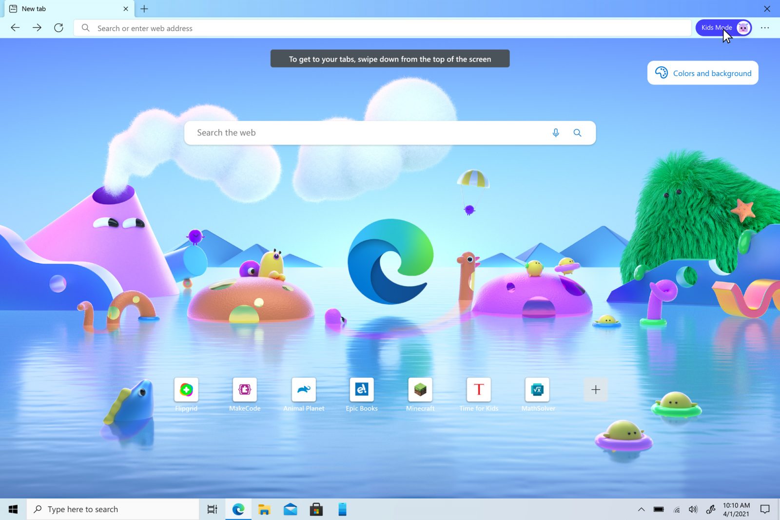 Removing a quick link tile on Edge Kids Mode comes back after reboot. W10_Surface_Edge_Kids-Mode_Set-Up_03_Exit_3x2_en-US-1600x1066.jpg