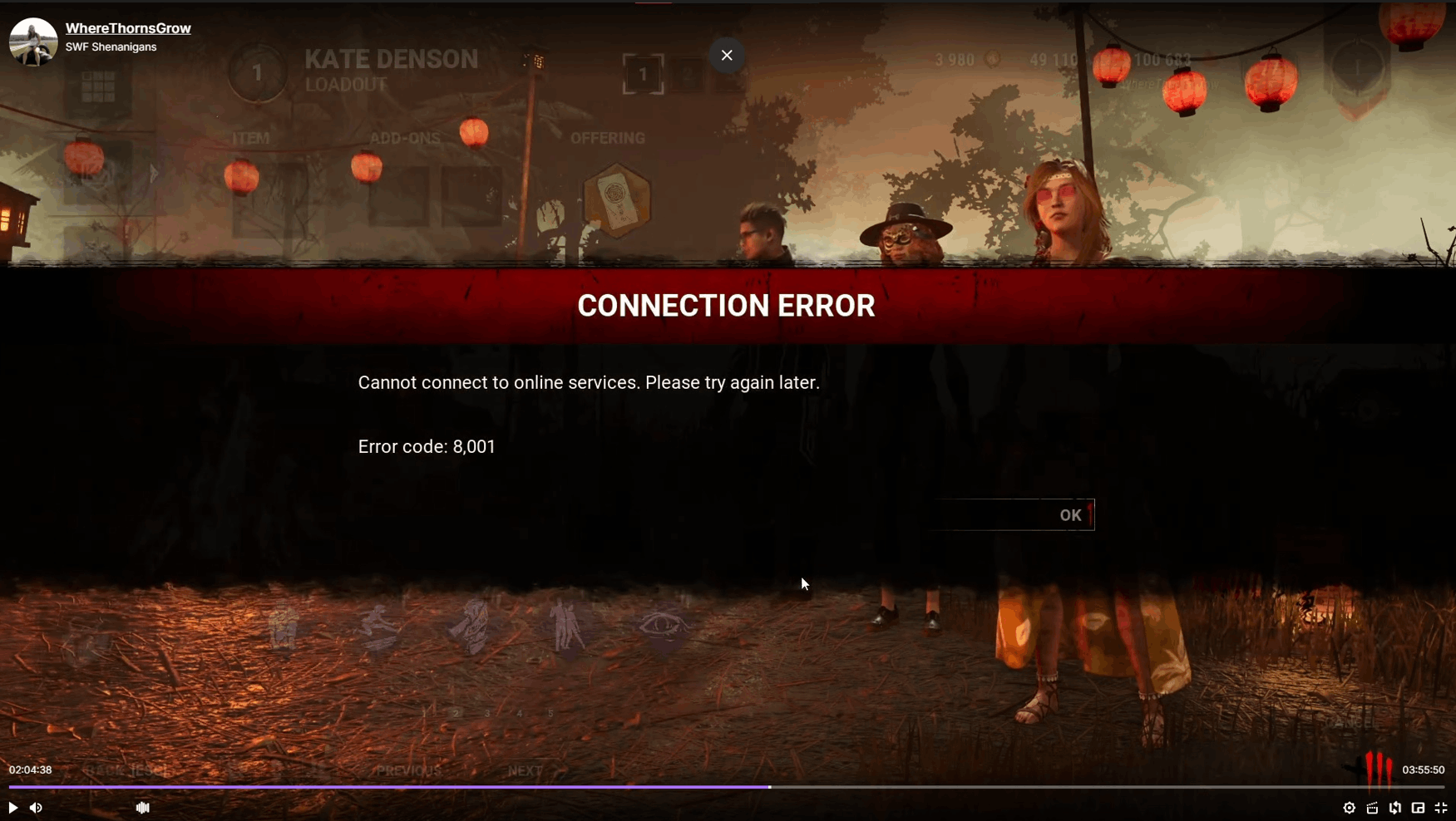 dead by daylight connection error code 8001 W5O60jAQjP5rvR9WG7vTFKWVAUxcABfMdrsws5HqB7mX2kJjEy3eHGwgN%2bKNSGFMfruYSVzsBq2jpTqxP1tiwjxBxKo%3d.png