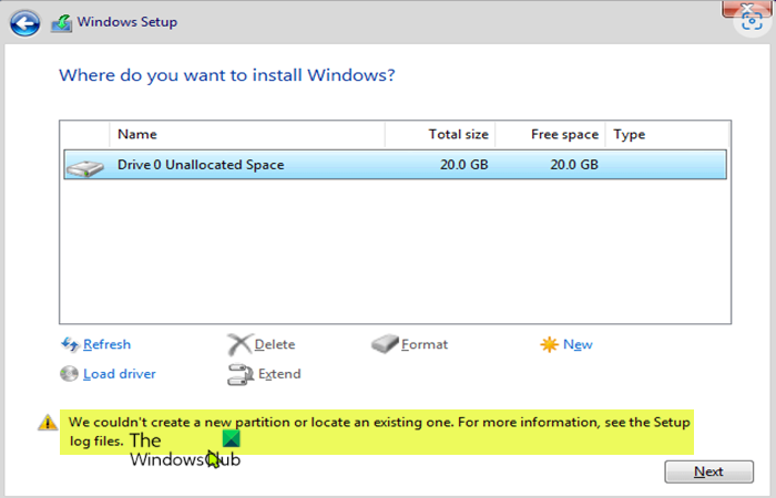 Windows Setup couldn’t create a new partition or locate an existing one We-couldnt-create-a-new-partition-or-locate-an-existing-one.png