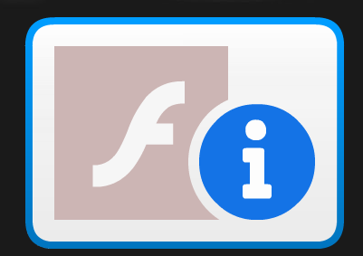 Flash is installed but all flash embeds are replaced with blue i icon wenXm.png