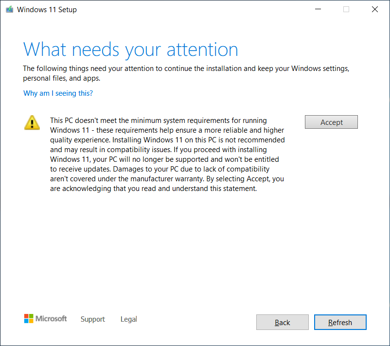 Microsoft posts instructions for upgrading to Windows 11 on unsupported PCs what-needs-your-attention.png