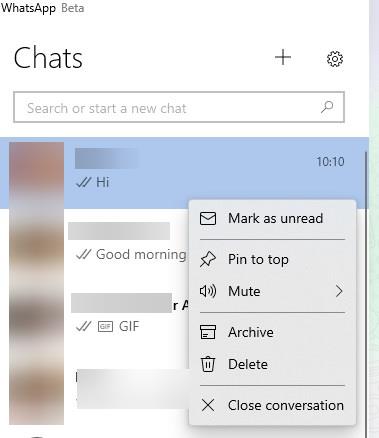 WhatsApp Beta for Windows 10 and 11 is now available on the Microsoft Store WhatsApp-beta-chat-context-menu.jpg