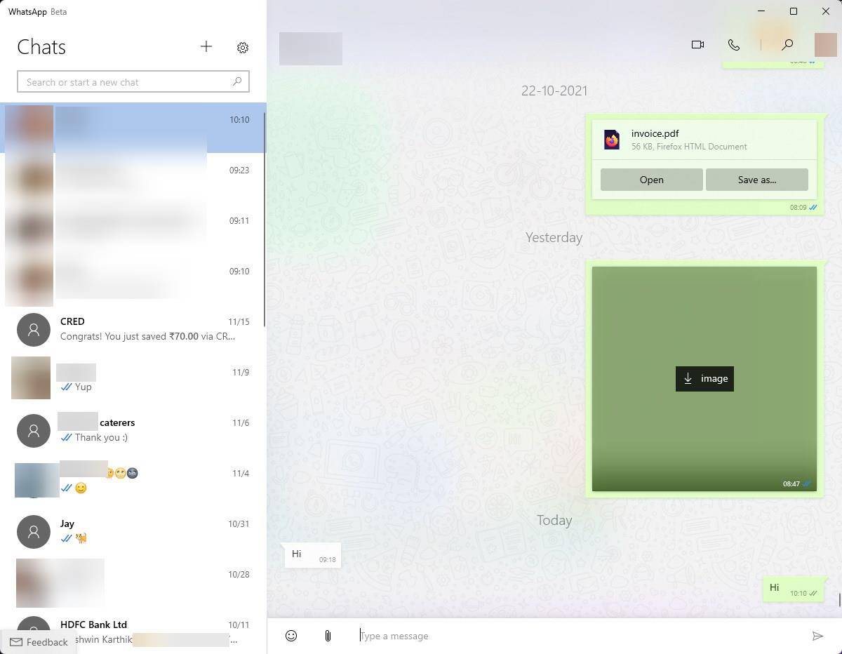 WhatsApp Beta for Windows 10 and 11 is now available on the Microsoft Store WhatsApp-Beta-interface.jpg