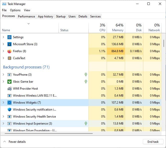 How to uninstall Widgets in Windows 11 Widgets-running-in-the-background-windows-11.jpg