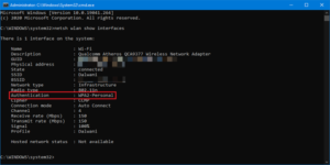 How to check Wi-Fi Network Security type in Windows 10 wifi-security-type-cmd-300x150.png