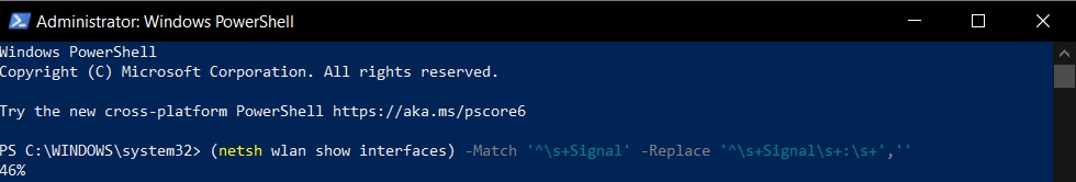 How to check exact Wi-Fi signal strength on Windows 10 WiFi-signal-in-PowerShell.jpg