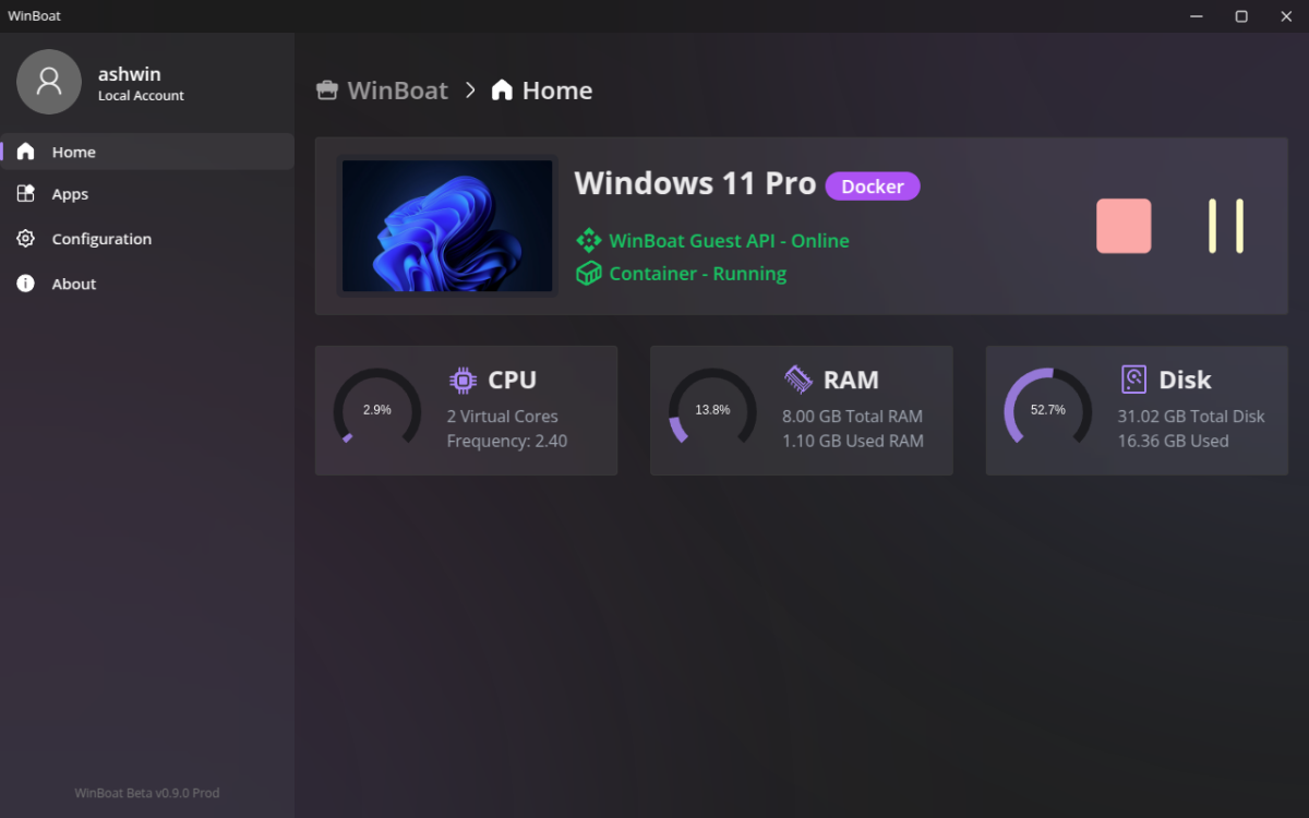 Run any Windows app on Linux with WinBoat, it's free and open source Win-11-Pro-running-in-WinBoat-docker.png