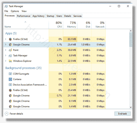 Chrome's processes are now in the Apps section of TM & it made my PC lag a lot. win10-task-manager-app-detailed.png