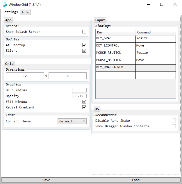 WindowGrid: improve window moving, resizing, and aligning on Windows windowgrid-settings.png