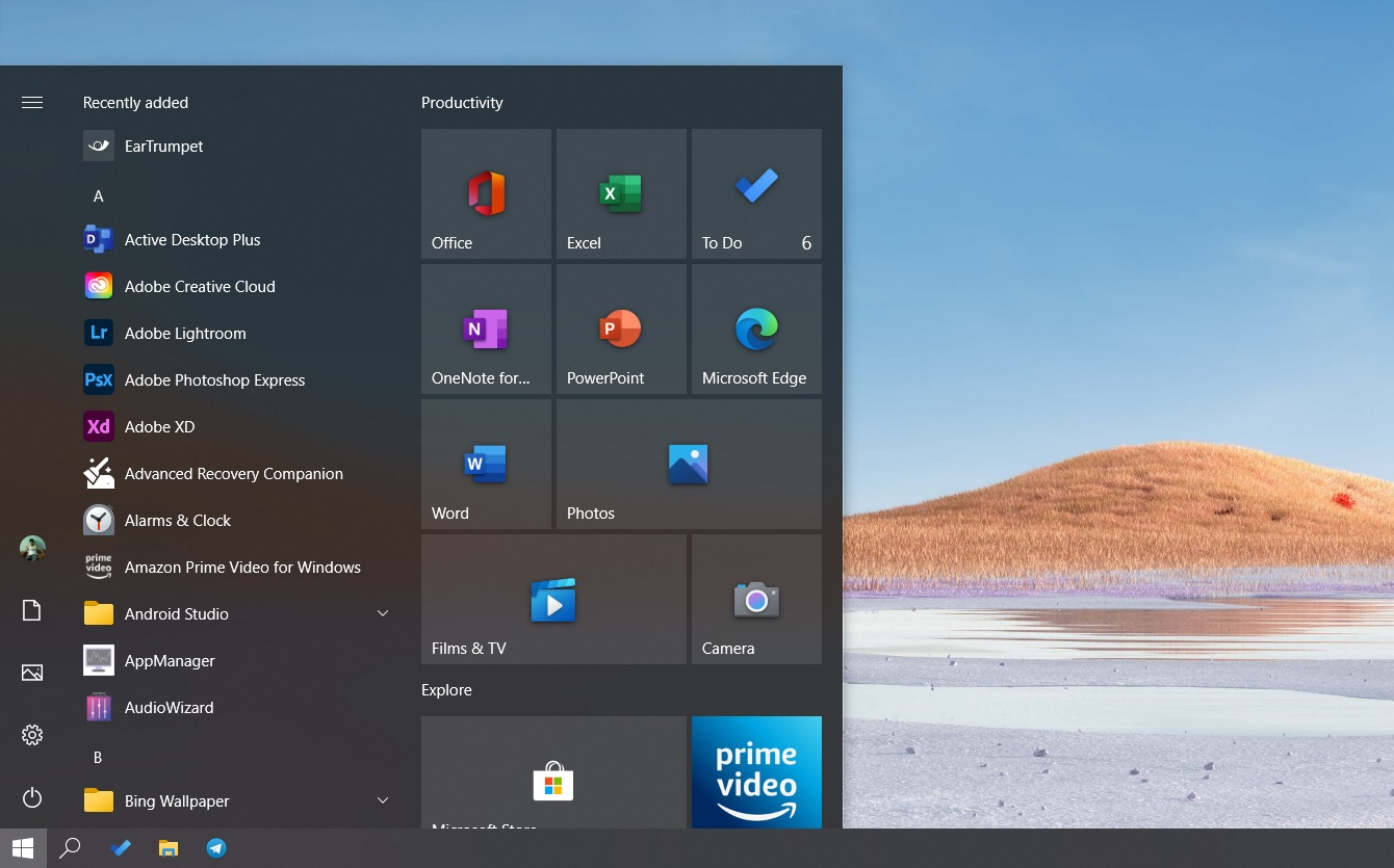 Microsoft announces Windows 10 October 2020 Update (20H2) Windows-10-2004-New-Start-Menu.jpg