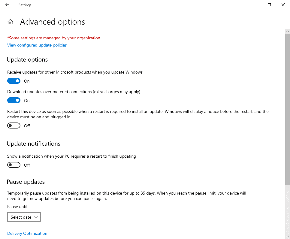 Microsoft removes Setting to defer feature updates from Windows 10 version 2004 windows-10-2004-no-defer-updates.png