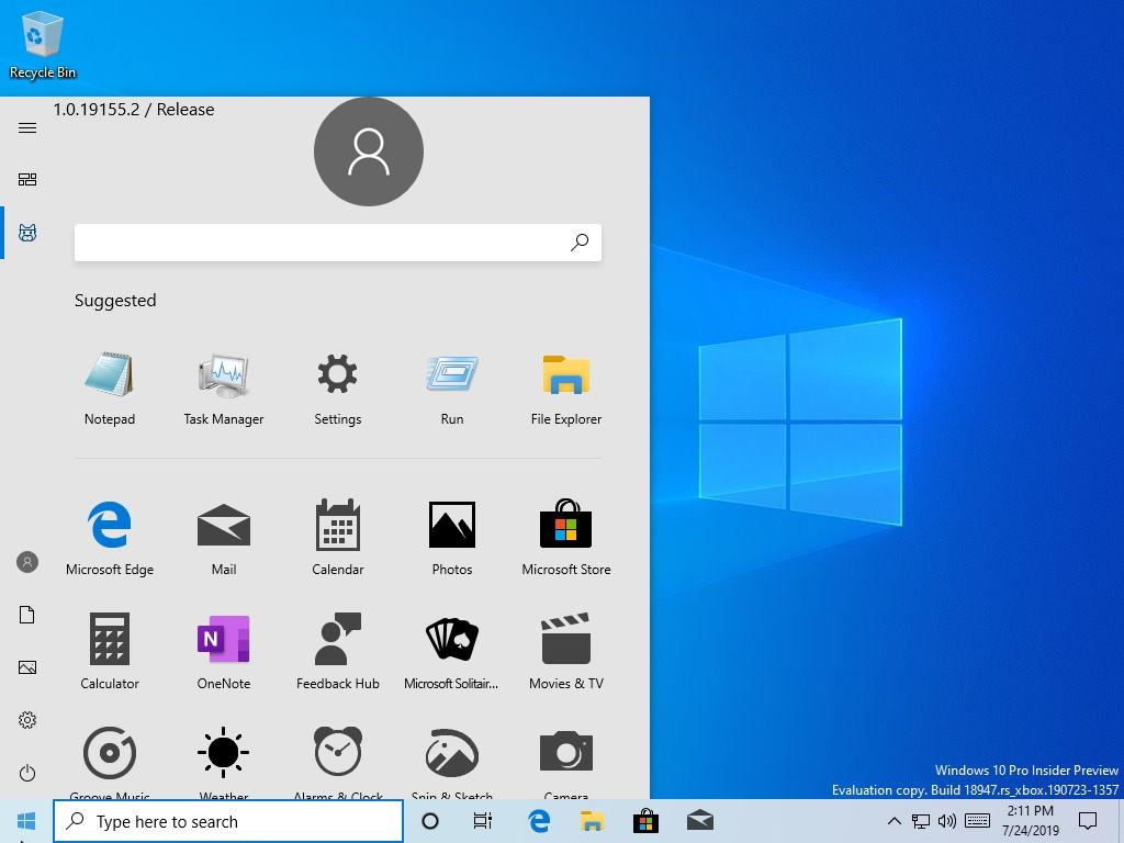 Leak reveals Windows 10’s redesigned Start Menu with no Live Tiles Windows-10-20H1-Start.jpg