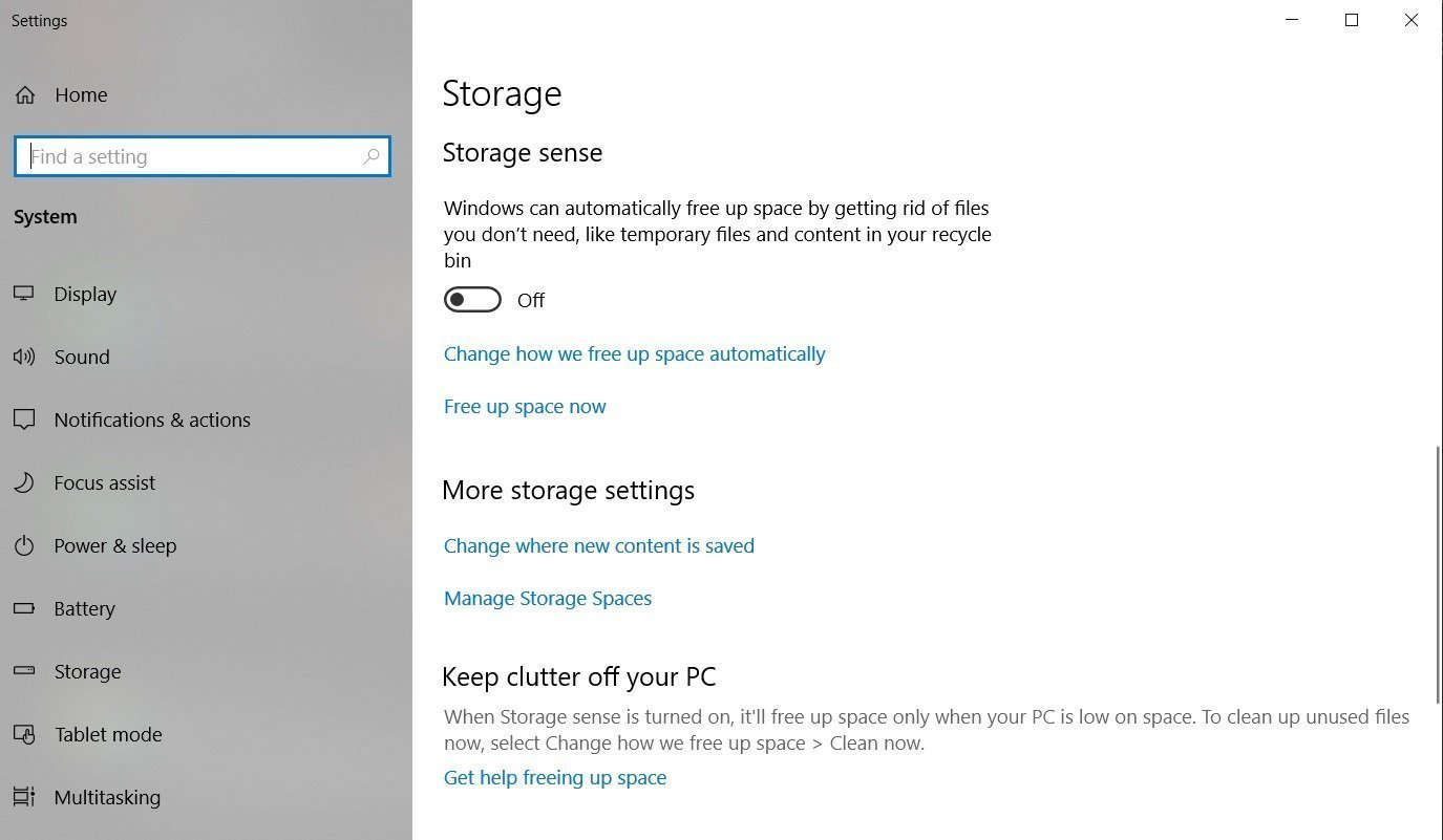 Microsoft is deprecating the legacy Disk cleanup utility in Windows 10 Windows-10-and-Storage-Sense.jpg