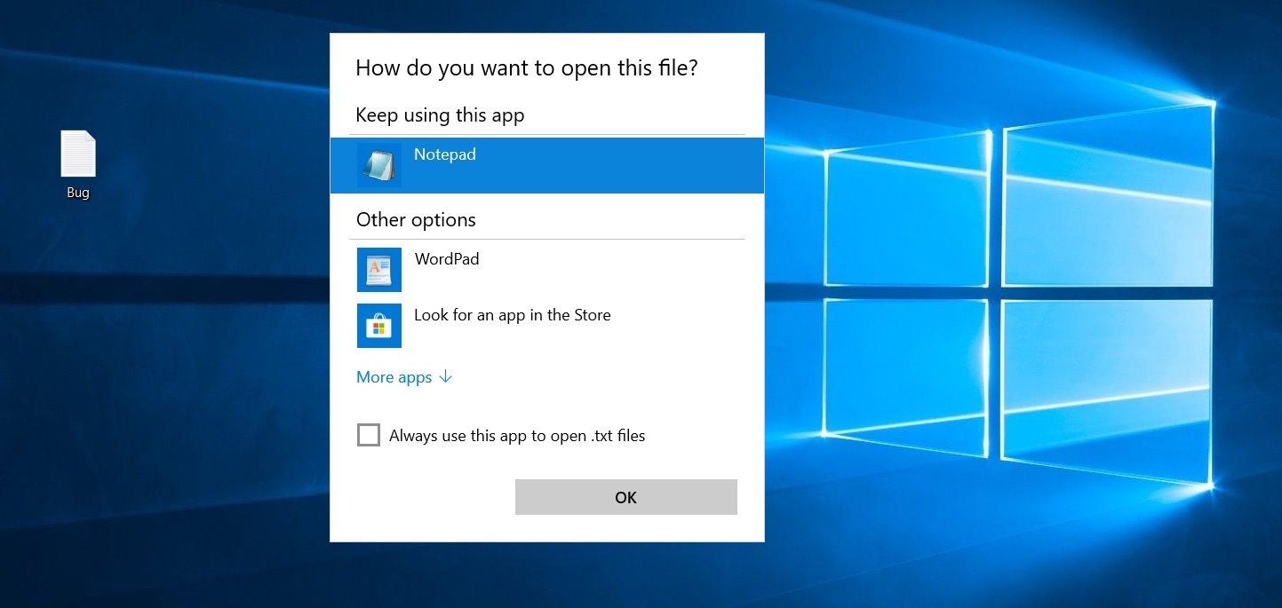 Microsoft confirms File Association bug in Windows 10 Windows-10-association-bug.jpg