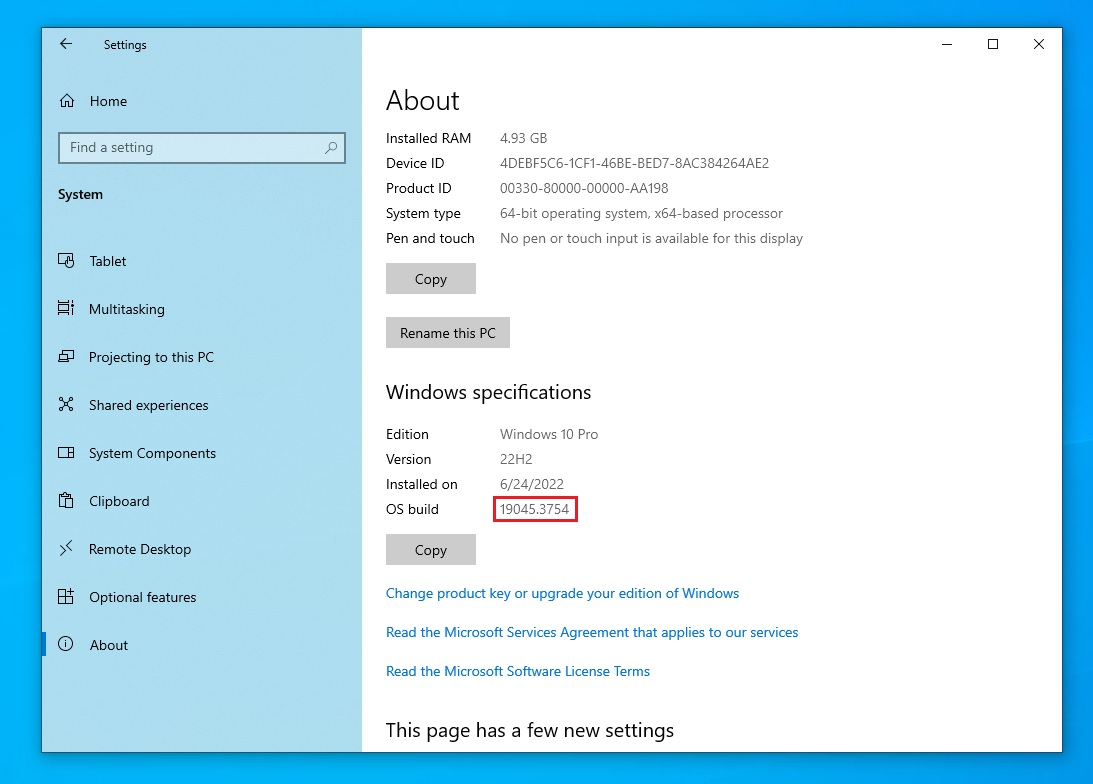 How to enable Microsoft Copilot on Windows 10 Windows-10-Build-19045.3754.jpg