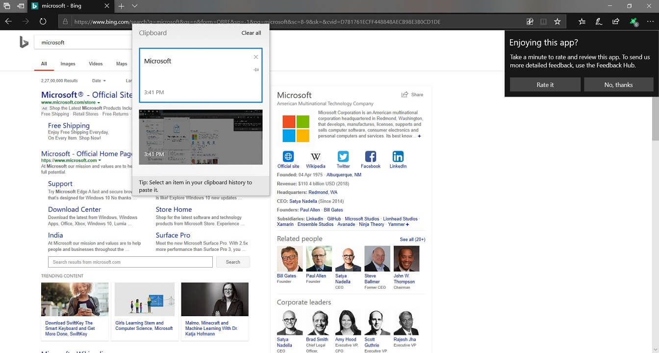 How the Cloud Clipboard feature works in Windows 10 October 2018 Update Windows-10-Clipboard.jpg