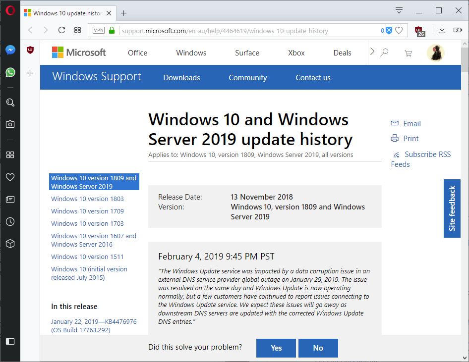 Microsoft explains why Windows Update did not work on January 29, 2019 windows-10-dns-issue.png