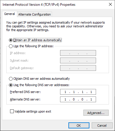 Microsoft will integrate DNS over HTTPS in Windows 10 windows-10-dns-settings.png