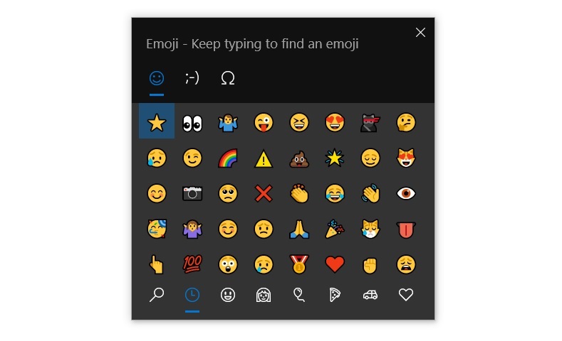 Chrome to work better with Windows 10 emoji picker, virtual keyboard Windows-10-emoji-picker.jpg