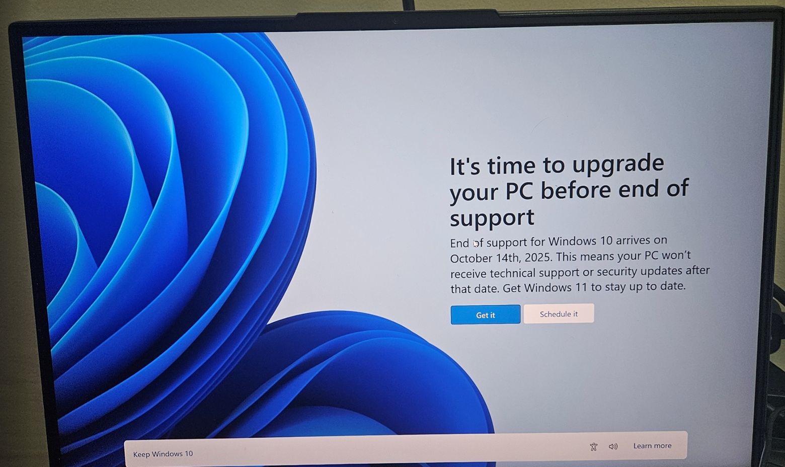 Microsoft nags more users with Windows 10 end of life banner, says get Windows 11 Windows-10-EOL.jpg