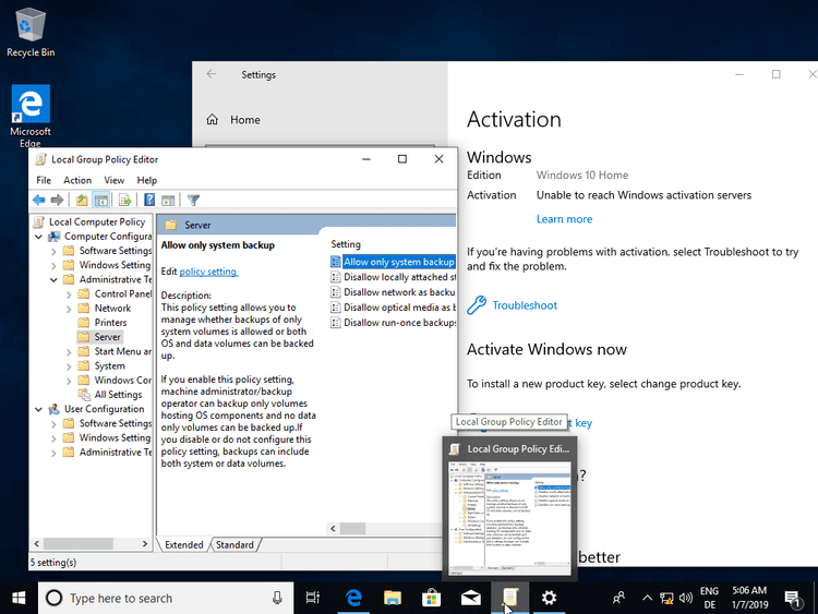 How to enable gpedit.msc (Group Policy) on Windows 10 Home devices windows-10-home-group-policy-editor.png