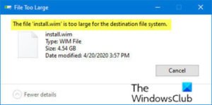 How to fix Windows 10 install.wim file too large for USB flash drive Windows-10-install.wim-file-too-large-300x149.jpg