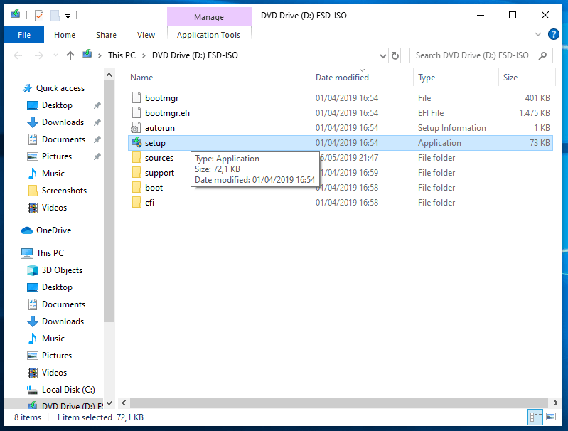 How to upgrade Windows 10 with USB, DVD or local media windows-10-iso-setup.png