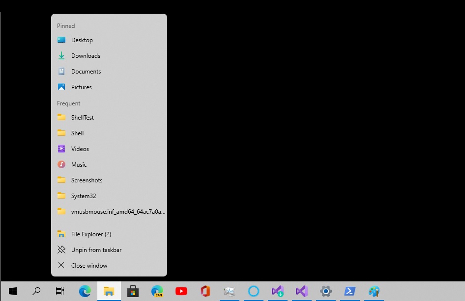 Windows 10 floating Taskbar menu design spotted in preview builds Windows-10-Jump-List.jpg