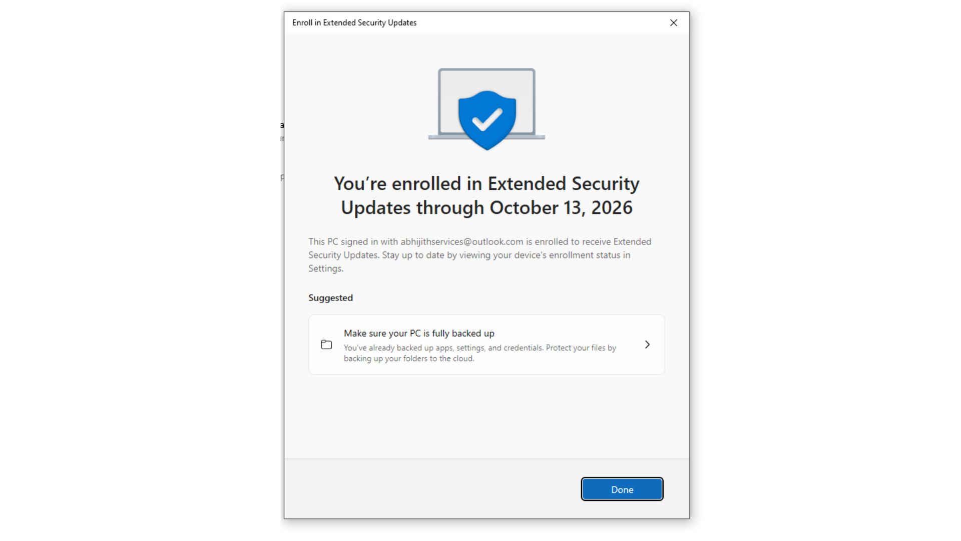Windows 10 KB5072653 emergency update fixes ESU failure, 0x800f0922 affecting KB5068781 Windows-10-PC-is-now-eligible-for-ESU.jpg