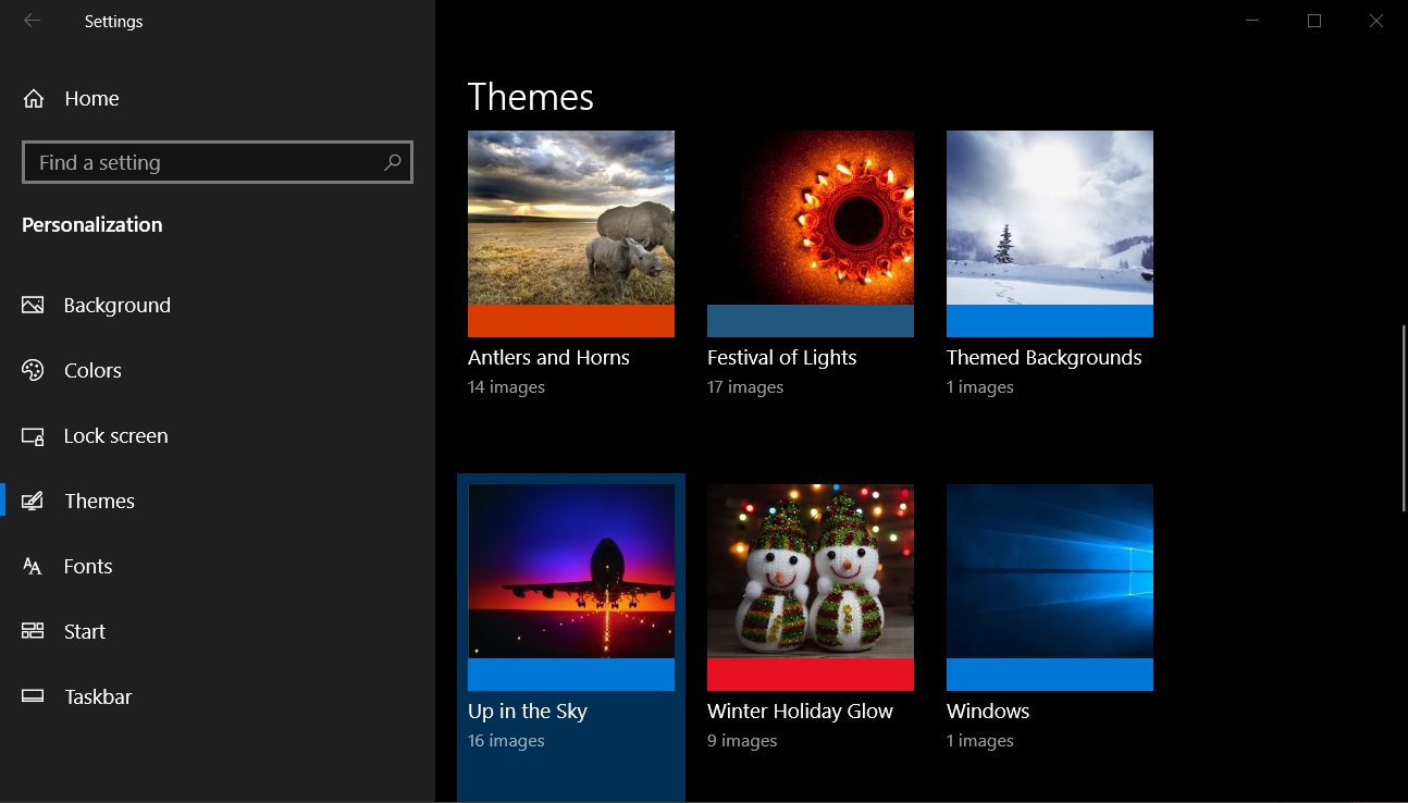 Another free wallpaper pack for Windows 10 released by Microsoft Windows-10-personalization-page.jpg
