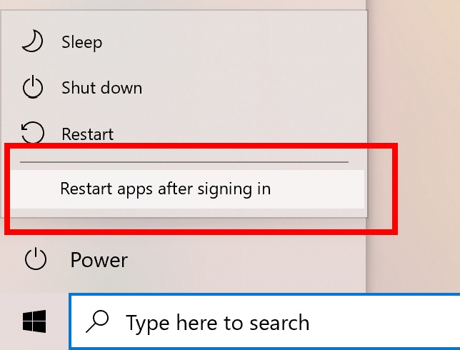 Windows 10 Start Menu is getting a new option under the power menu Windows-10-restart-apps.jpg