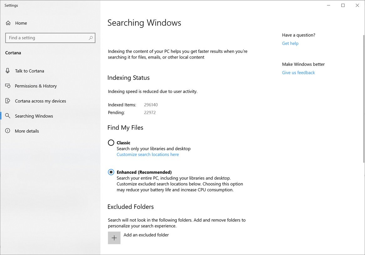 Windows 10 Build 18267 is now available with new features for Insiders Windows-10-Search-Indexer.jpg