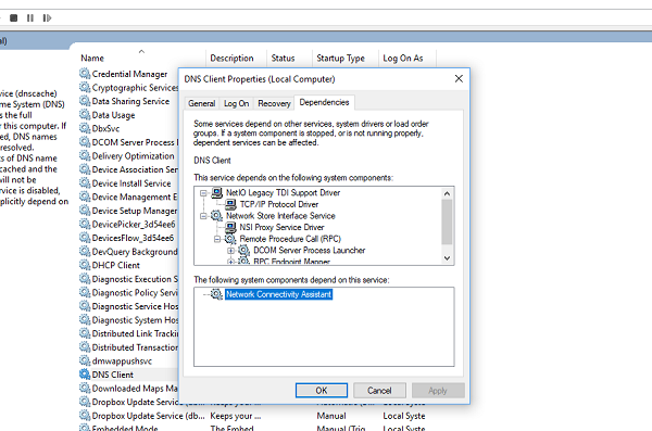 Fix Service Control Manager Event ID 7001 on Windows 10 Windows-10-Service-Dependencies.png
