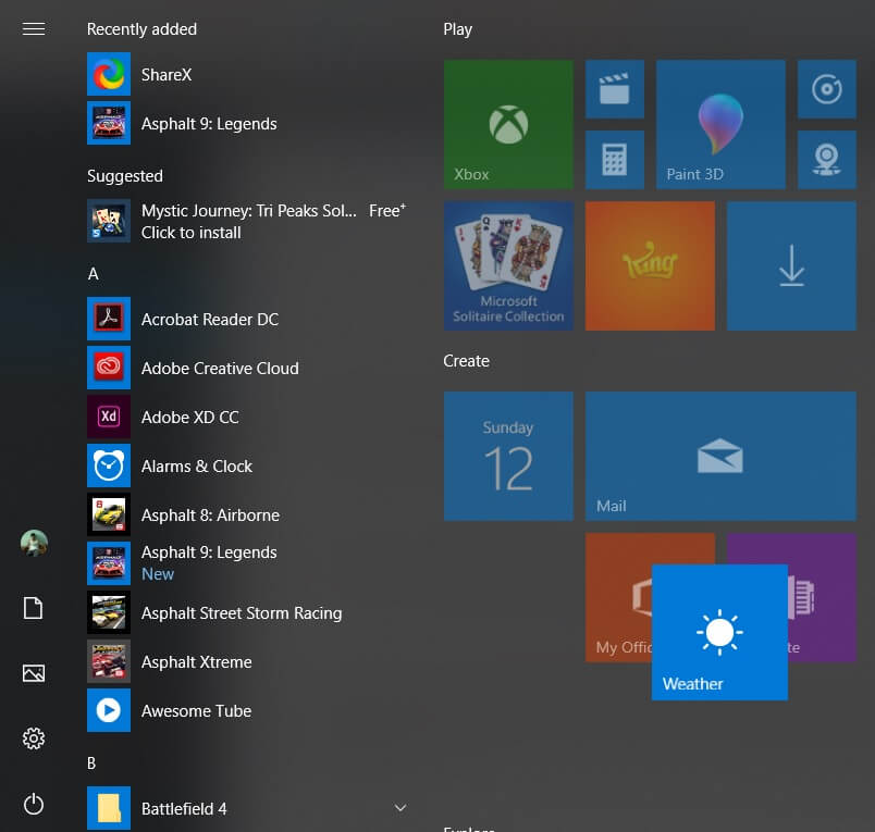 Windows 10 Start Menu bug makes it difficult to drag one app tile between two other Windows-10-Start-Menu-Bug.jpg